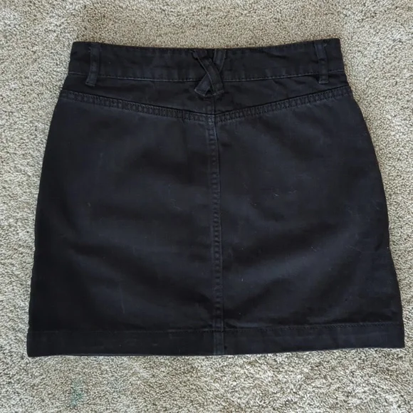 Forever 21 Black Denim Button-Front Skirt Size S - Picture 3 of 7